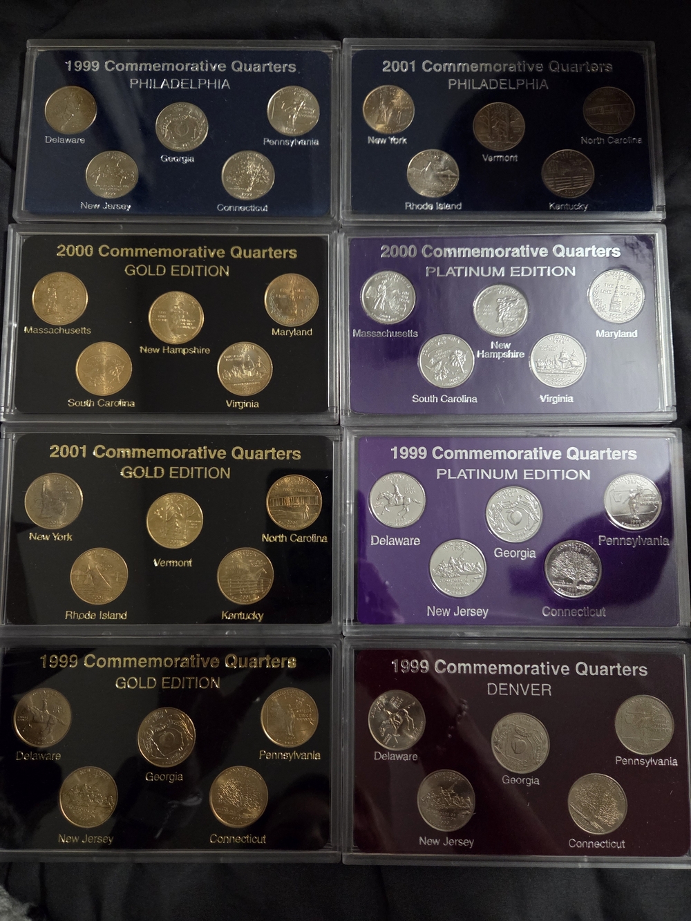 Commemorative U.S. Quarters Display Sets